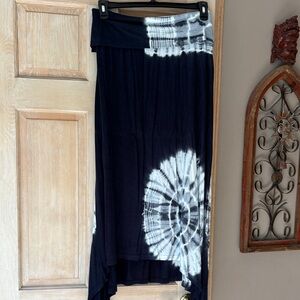 Lane Bryant Black and White Tie-Dye Women's Skirt Size 22
